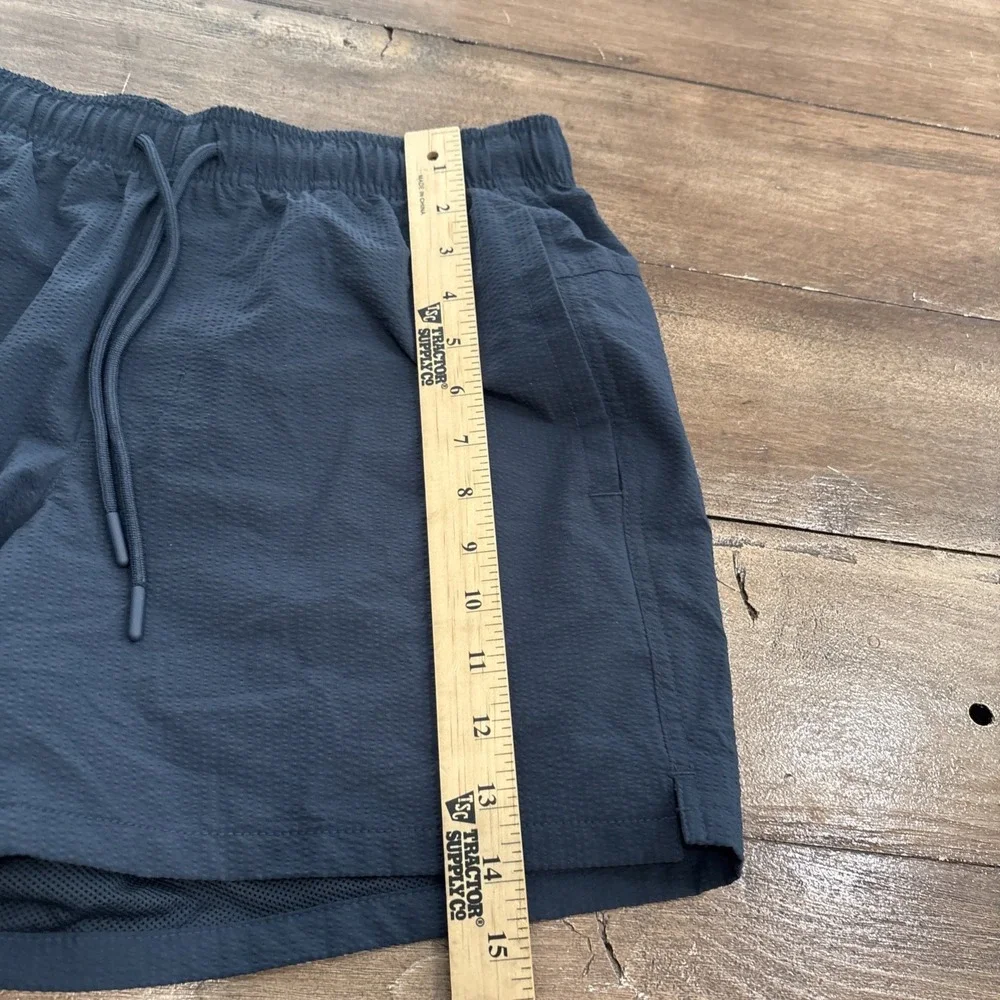 VRST Mens Swim Trunks Size M Blue Nylon Stretch Mesh Lined Pockets Drawstring